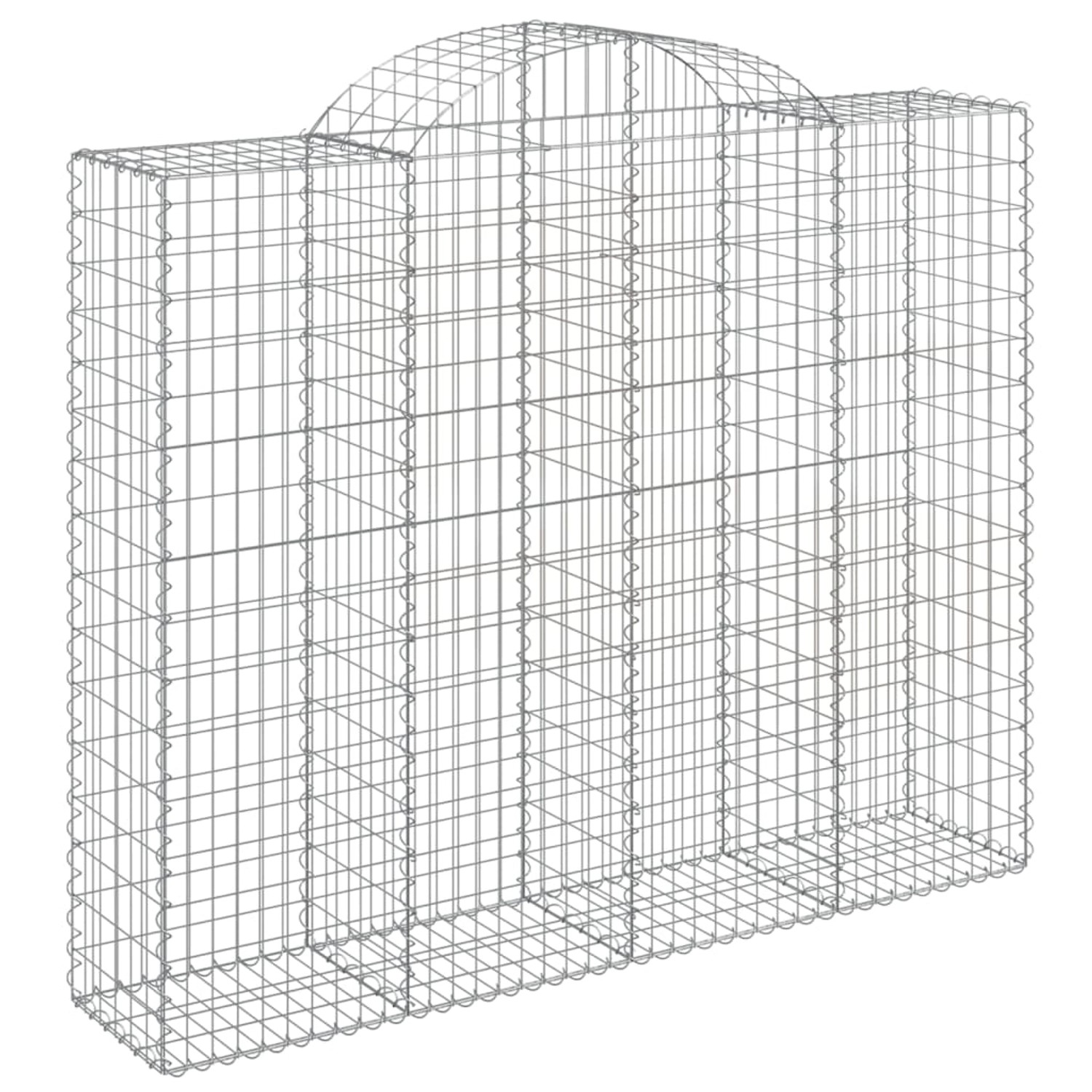 vidaXL Gabionen mit Hochbogen 8 Stk 200x50x160/180cm Eisen 1666115 günstig online kaufen