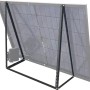 Schwaiger Ständerwerk für Solarmodul (1 Modul) aus Aluminium, schwarz, verstellbar.