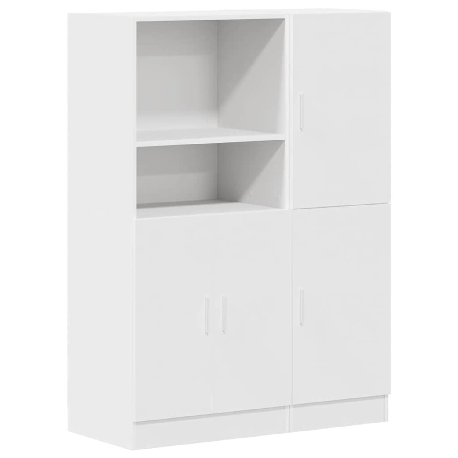vidaXL 2-Tlg Küchenschrank-Set Weiß Holzwerkstoff 3324142 günstig online kaufen