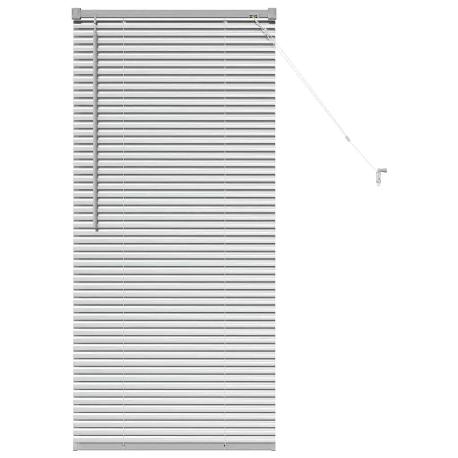 vidaXL Balkenjalousien mit Vorhängen Silber 130 x 65 cm Aluminium 42005890 günstig online kaufen