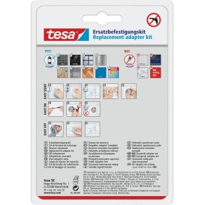 Tesa Power Kit Adapter-Set BK43-2 für Bad-Accessoires, zur Wandmontage ohne Bohren.
