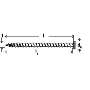 Fischer Schraube PowerFast II, Ø 3,5 x 16 mm, Vollgewinde, Halbrundkopf, 30 Stück, für Holz.