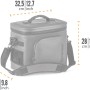 Petromax Kühltasche, dunkelgrau, 8 Liter. Kompakte Kühlbox für Camping und Outdoor-Aktivitäten.