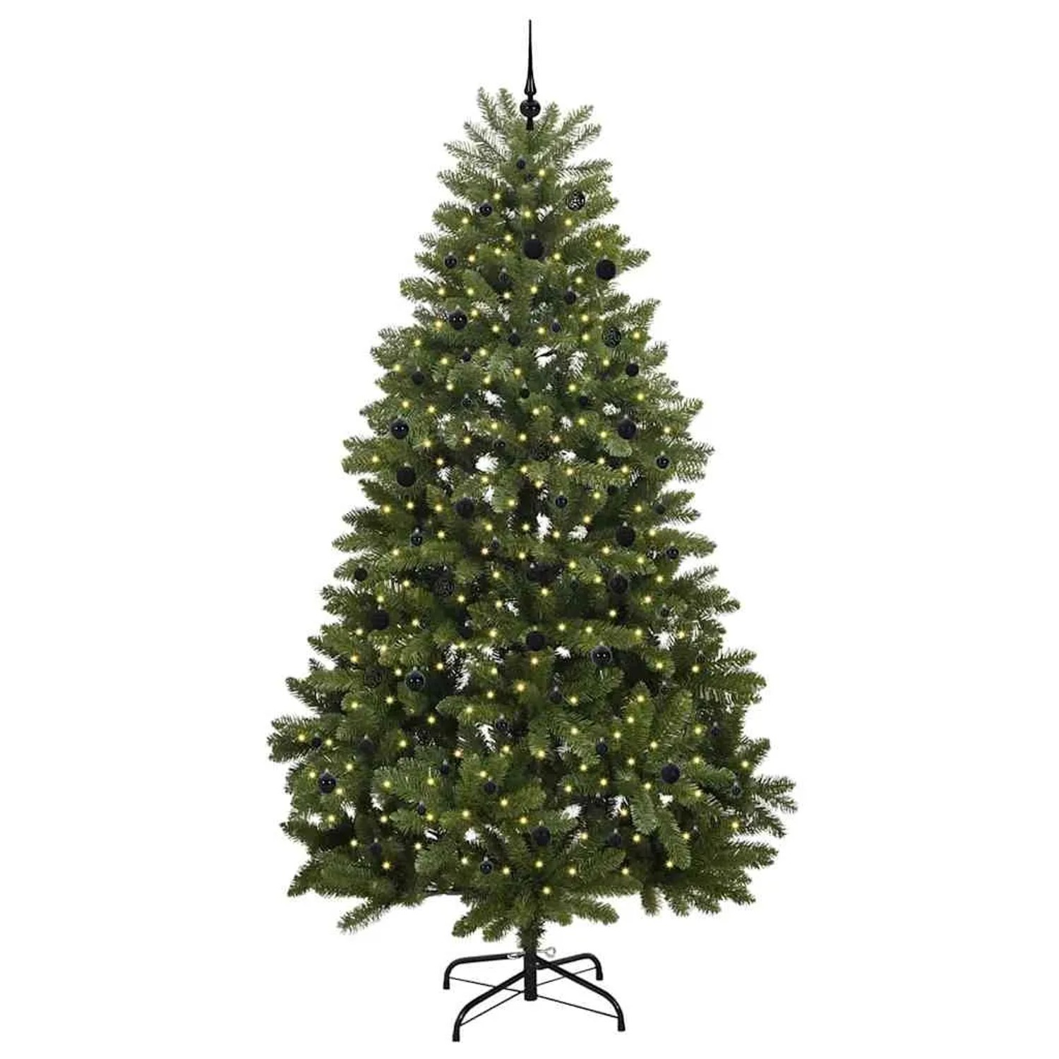 vidaXL Künstlicher Weihnachtsbaum Grün 300 cm PVC und Metall 3395722