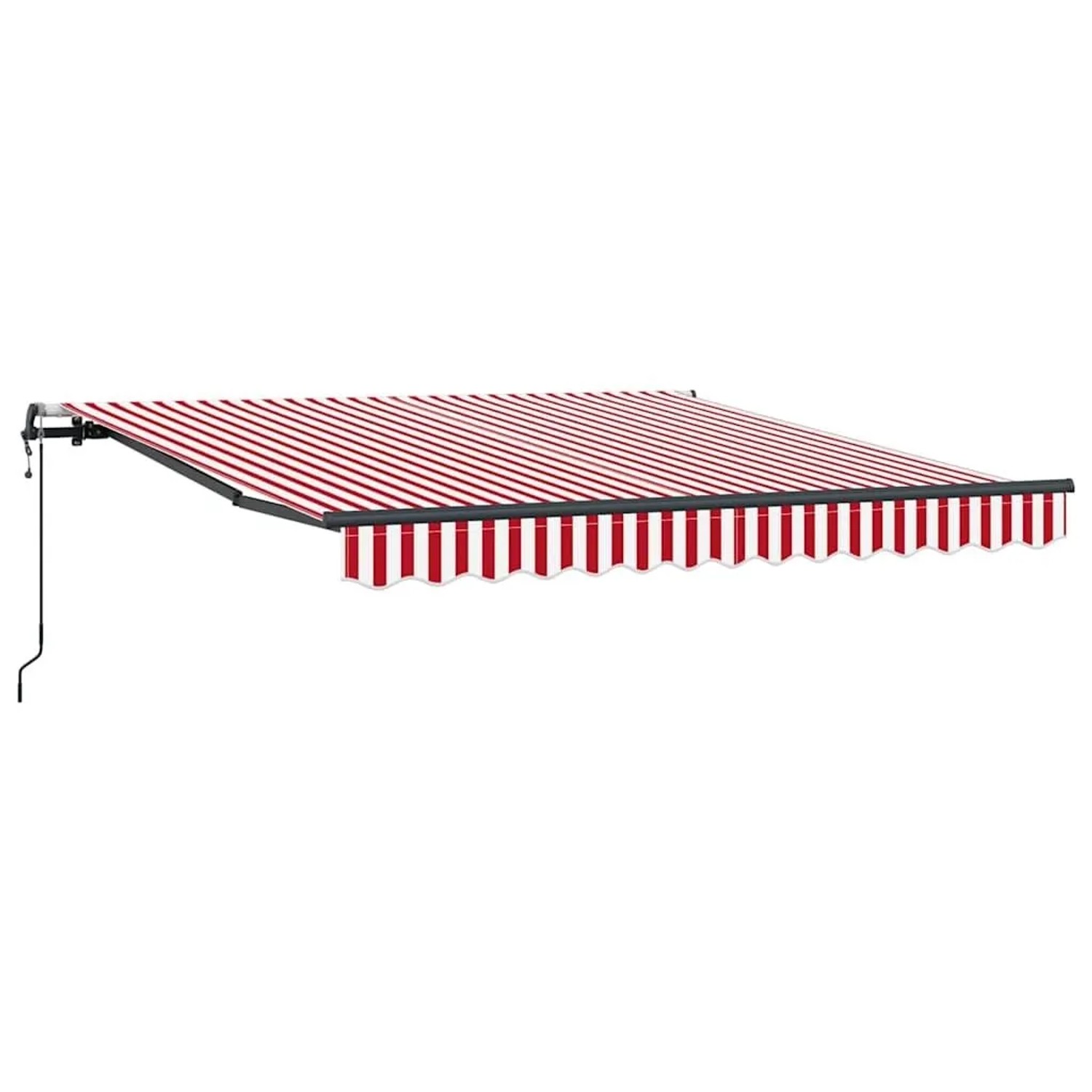 vidaXL Einziehbare Markise Rot und Weiß 300 x 250 cm 3329985 günstig online kaufen