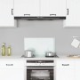 vidaXL Küchenrückwand Weiß 70x40 cm Hartglas 249451_3