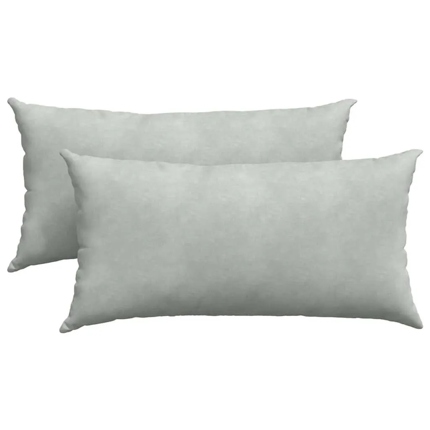 vidaXL Sofakissen 2 Stück Hellgrau 80 x 40 cm Cordstoff 42013713