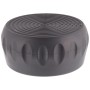 Schwarze Wagner Designkappe Teno EH3960, Ø 60 mm, für Möbelbau und Bodenschutz.