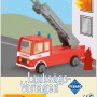 Pebaro Laubsägevorlage Feuerwehrauto aus Sperrholz zum Basteln und Sägen.