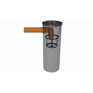 GreenLife Sickerschacht 140 l Zur Gartenentwässerung mit Sieb