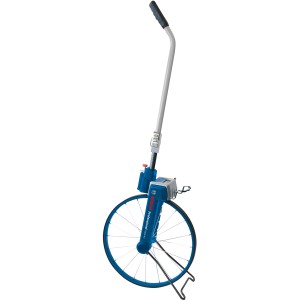 Bosch Professional GWM 40 Messrad mit blauem Rad und digitalem Zählwerk.
