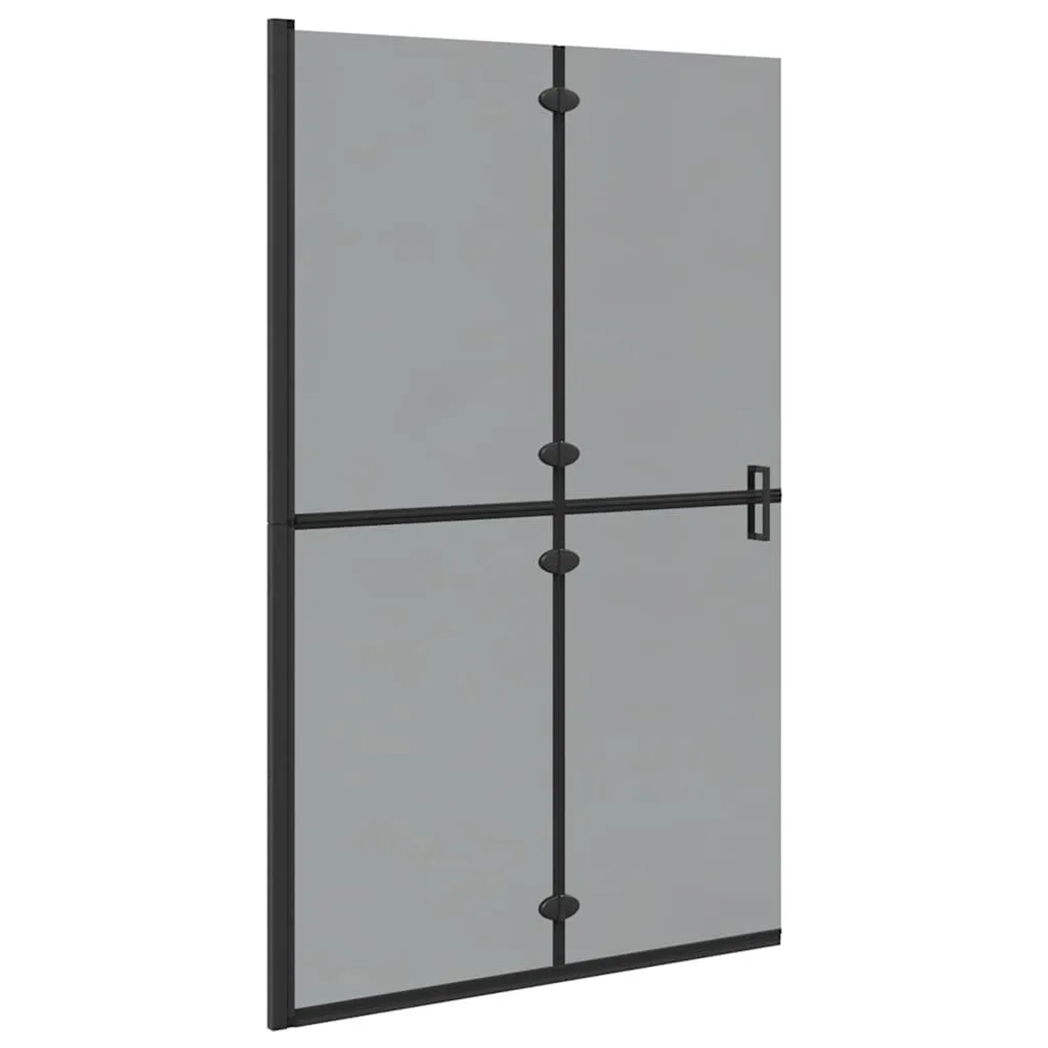 vidaXL Walk-In Duschwand Schwarz 120 x 6,5 x 190 cm 42017968