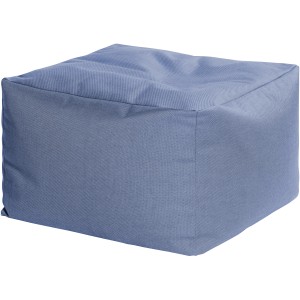 Blauer Sitting Point Hocker Outside, 150 l, quadratischer Sitzsack für Innen- und Außenbereich.