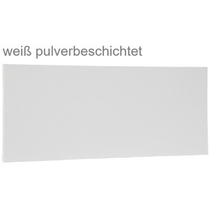 Weißes Infrarot-Heizpaneel Premium M 600W, rahmenlos und pulverbeschichtet.
