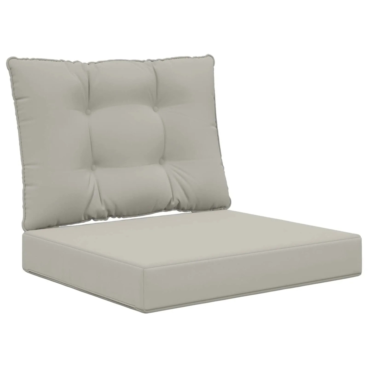vidaXL Sofakissen für Draußen 2-Tlg Grau Polyester 900779