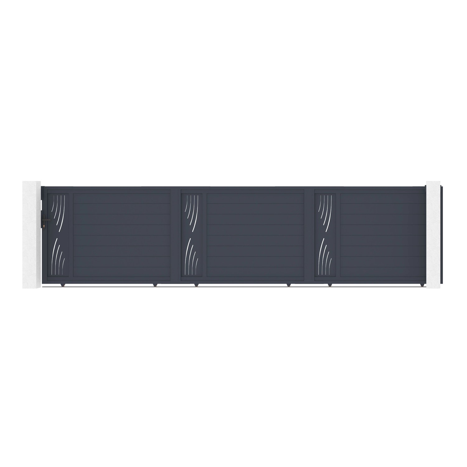 Casanoov Schiebetor 6M Veleta H 140 Graues Aluminium günstig online kaufen