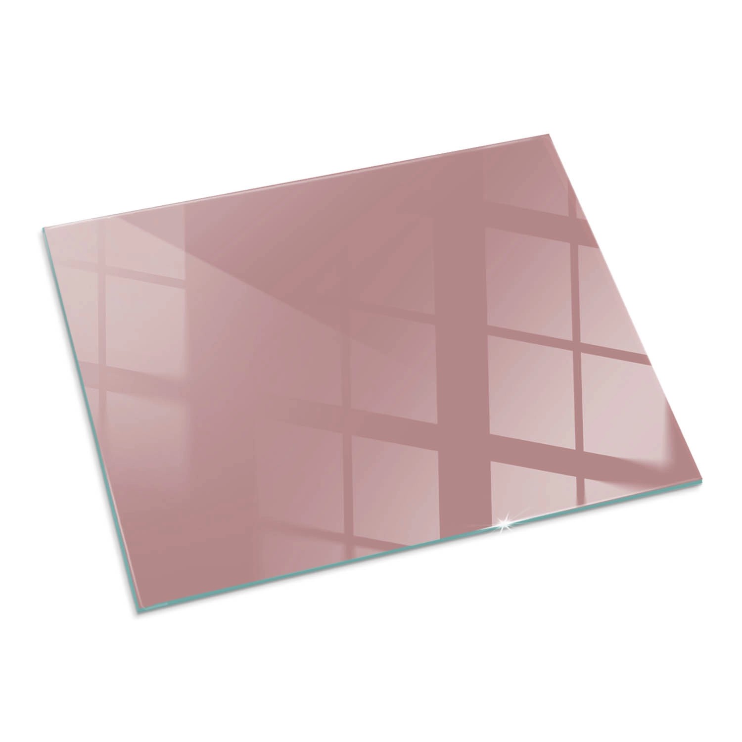Tulup Glasplatte für Kamin Rosa Glasbodenplatte für Kaminöfen Rechteck 80x6 günstig online kaufen