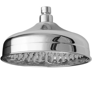 PaulGurkes Regendusche, Kopfbrause im Retro Landhausstil, verchromt.