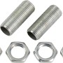 Gewinderöhrchen M10x1 Set mit 2 Röhrchen und 4 Muttern für Kabelverschraubungen.
