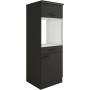 OPTIFIT Madrid420 Geräteumbauschrank, 60 cm, Anthrazit Matt. Vorratsschrank mit Schubladen und Backofenfach.