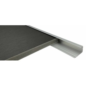 Colortree Endprofil, silber eloxiert, 2m, für 8mm Wand- und Deckenpaneele.