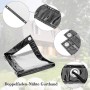 Transparente WOLTU PVC Abdeckplane 2x3 m mit Ösen und Seil, Detailaufnahmen der verstärkten Ränder.
