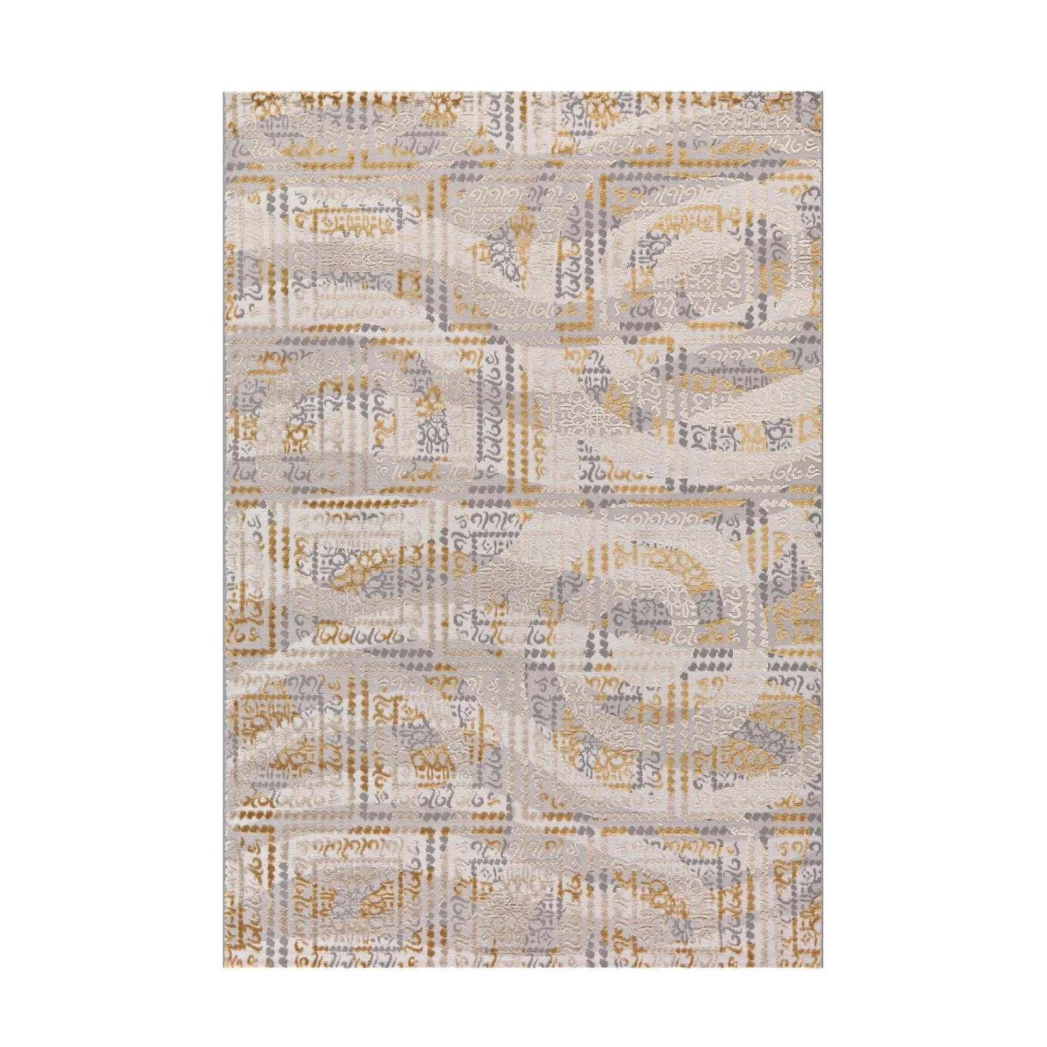 MeGusta Kurzflor Teppich Elfenbein 240x300 cm Fernanda