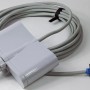 Interline Pool Roboter Jellyfish 5220: graues Kabel mit weißem Gehäuse und blauem Stecker.