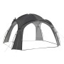 DELUKE Pavillon ZAGREB Grau Polyester Campingpavillon Festivalpavillon Gartenpavillon