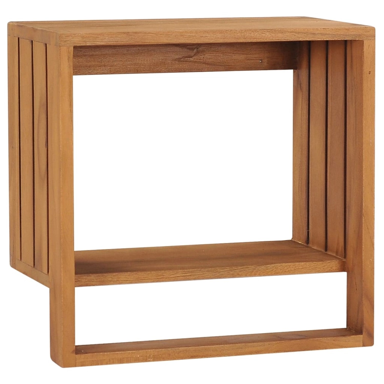 vidaXL Handtuchregal zur Wandmontage 35x20x35 cm Teak Massivholz 289073