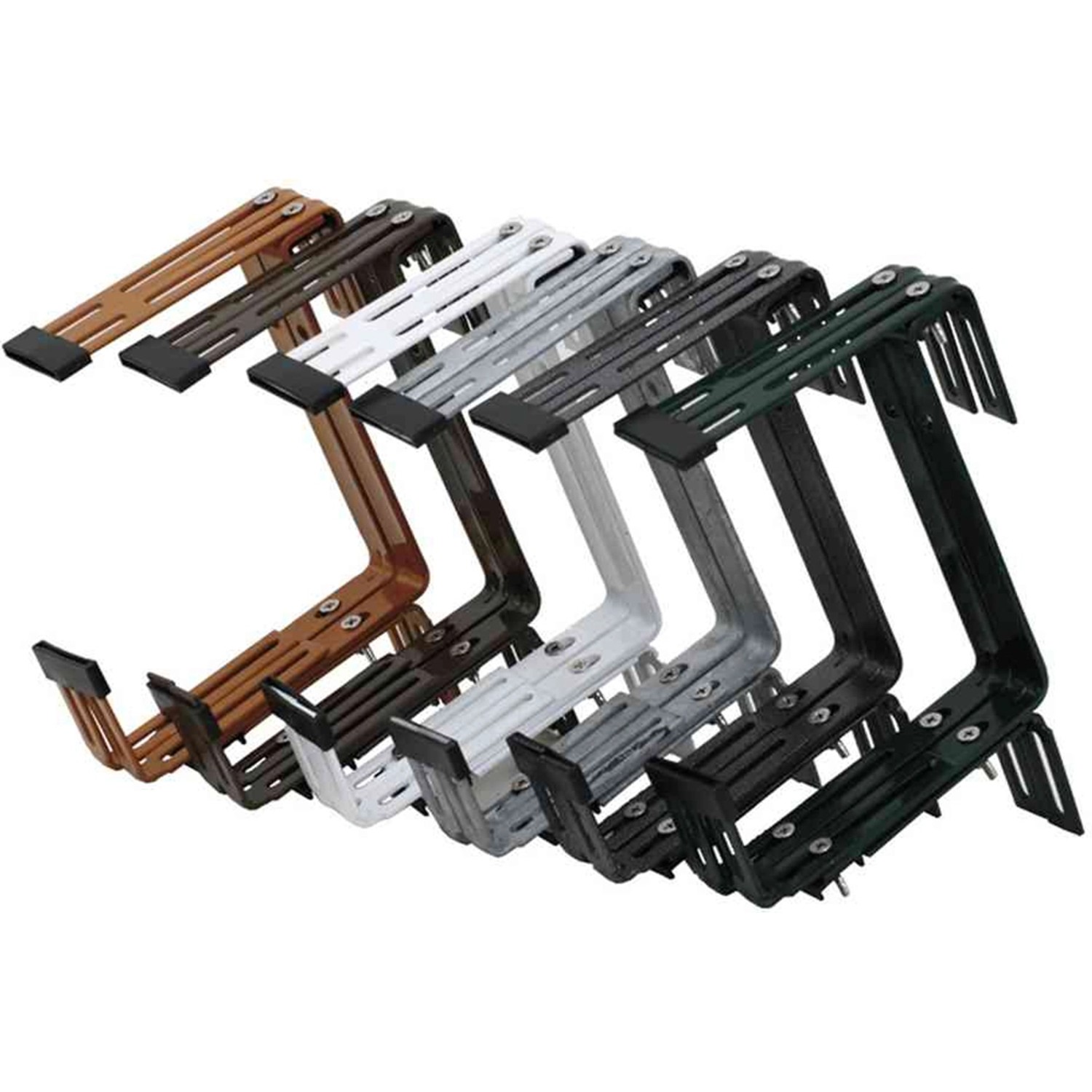 Siena Garden Blumenkastenhalter Gigant in verschiedenen Farben, verstellbar für Geländer.