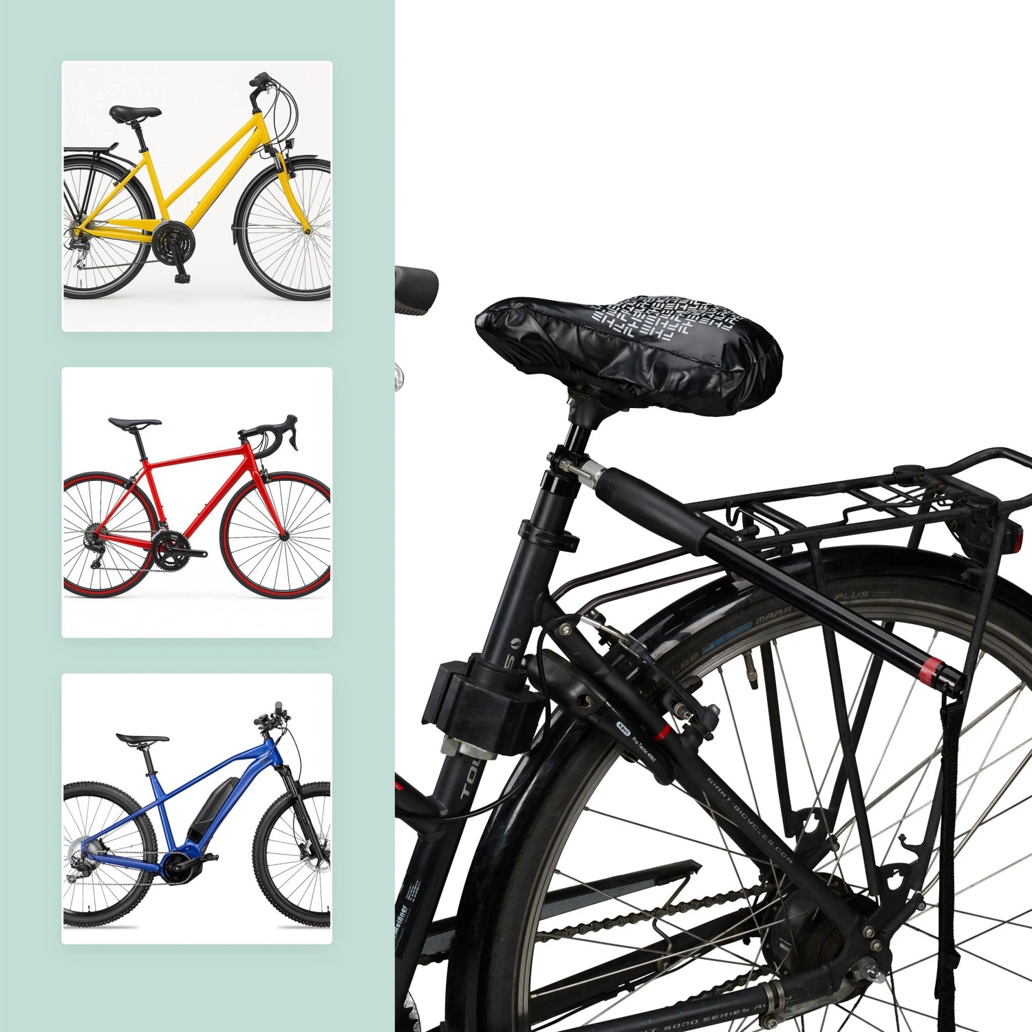 Relaxdays Fahrradleine für Hunde Stahl Kunststoff Schwarz Abstandshalter Rutschfest Flexibel 3 x 5,5 x 107 cm 0,6 kg_5