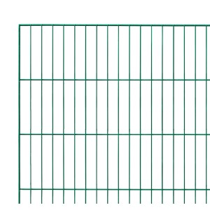 Grüner Einstabmattenzaun, 125x200 cm, für den Garten. Stabiler Metallzaun.