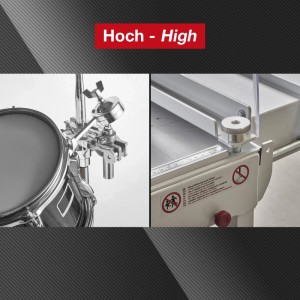 SOTECH 4er Set Rändelmutter M5 Edelstahl V2A SS304 Hohe Form DIN 466 Griffmutter