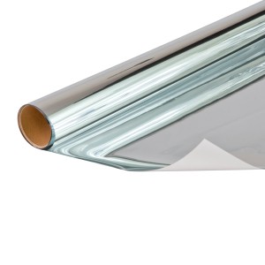 Venilia Fensterfolie Vitrostatic Premium, spiegelnd, 75x150cm, auf Rolle.