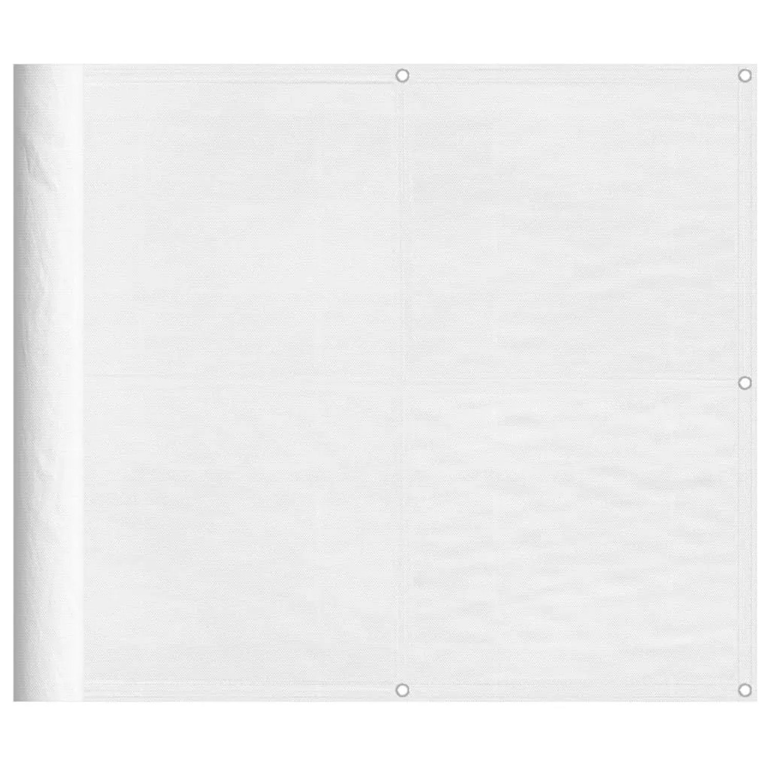 vidaXL Balkon-Sichtschutz Weiß 90x700 cm 100 % Polyester-Oxford 4000095 günstig online kaufen