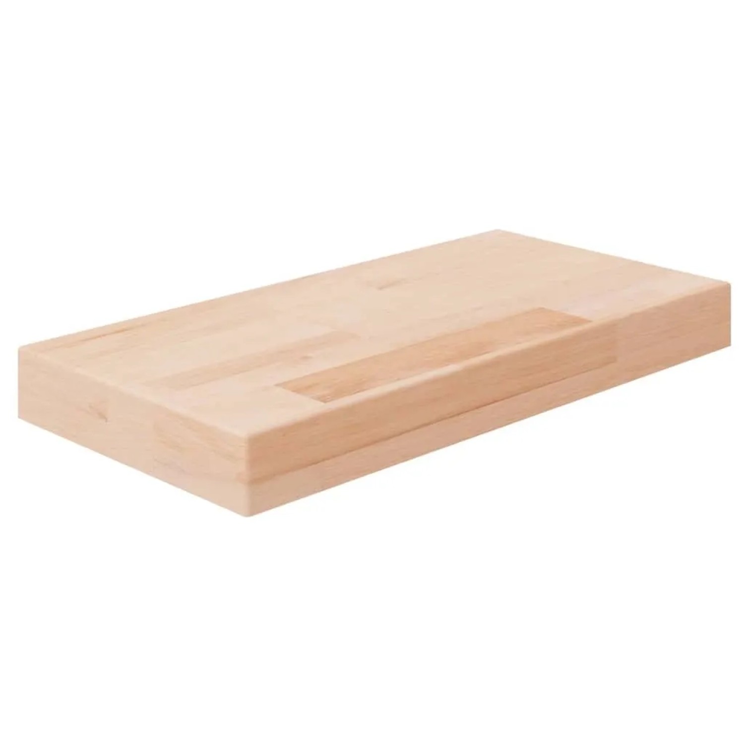 vidaXL Regalboden 40x20x4 cm Unbehandeltes Massivholz Eiche 342948