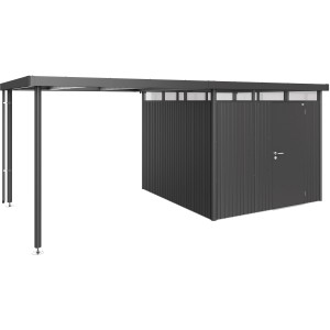 Biohort Seitendach Größe L, dunkelgrau-metallic, für HighLine H4 Gerätehaus. Gartenhaus-Zubehör.