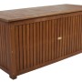 DELUKE Auflagenbox JOANA Natur Akazie Gartenbox Aufbewahrungsbox Kissenbox Gartentruhe Outdoor_3