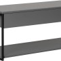 Fackelmann Waschbeckenunterschrank New York, grau, 108,5 cm breit, mit Schublade und Ablage.