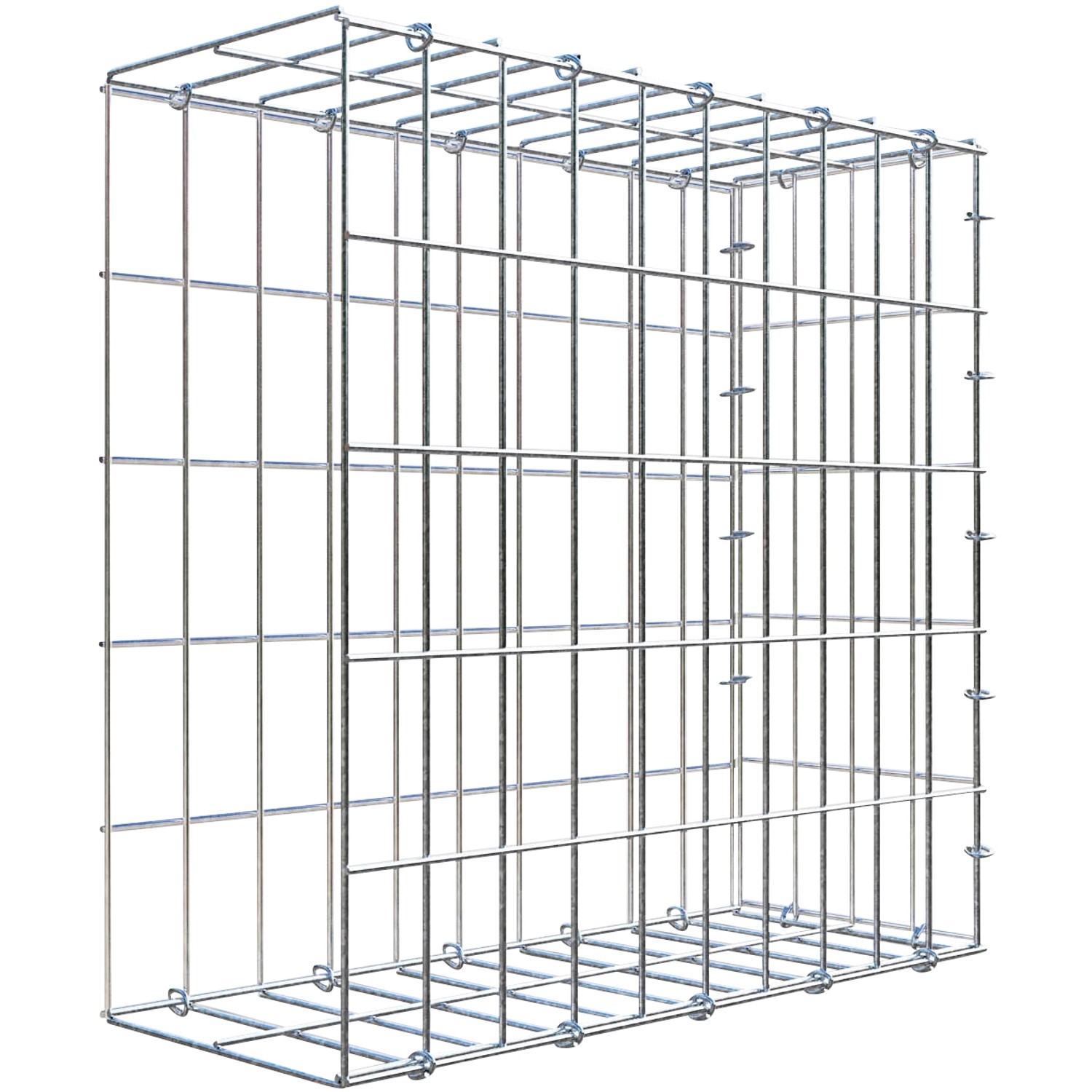 Gabiona C-Ring-Gabione-Anbaukorb Typ 2 50 x 50 x 20 cm Maschenw 5 x 10 cm