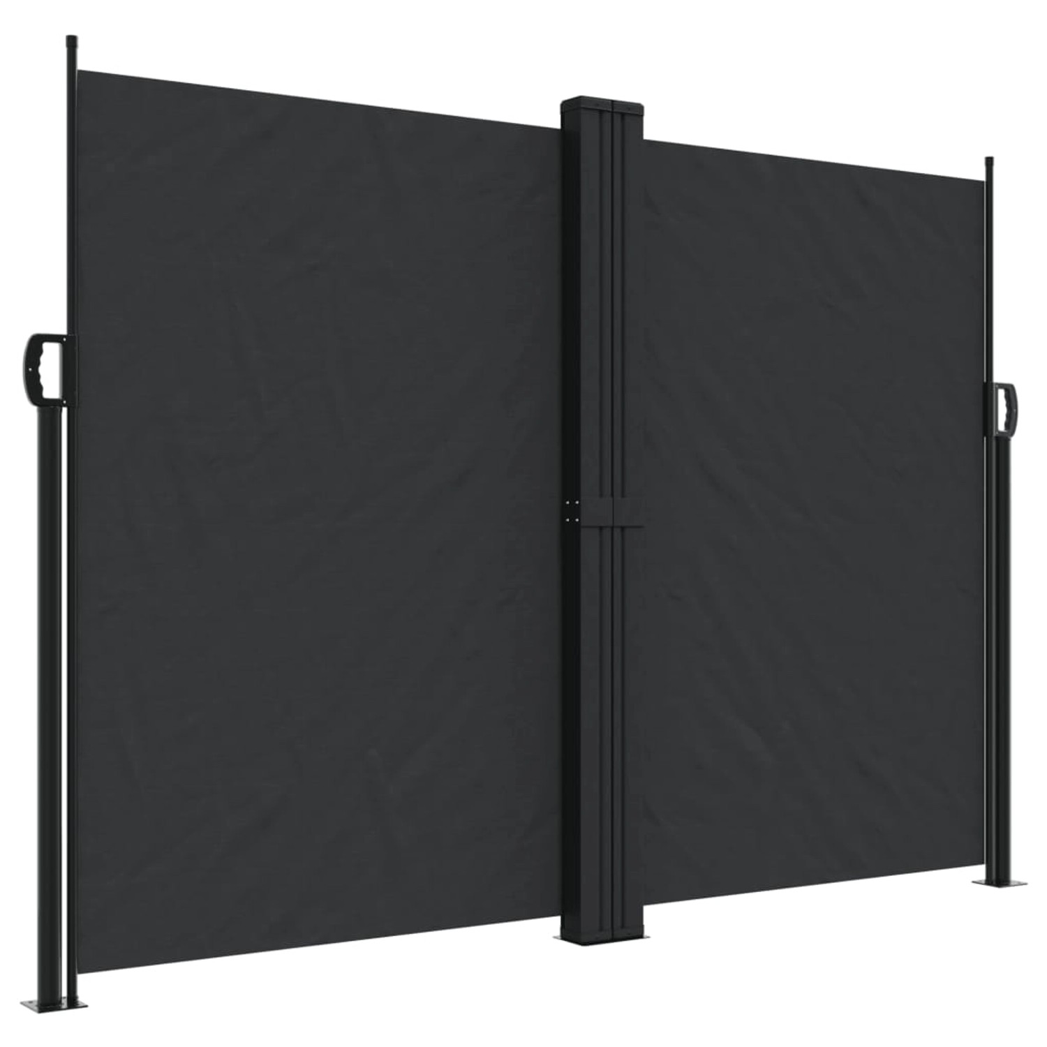 furnicato Seitenmarkise Ausziehbar Schwarz 180x600 cm günstig online kaufen