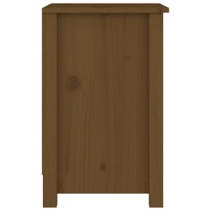 Nachttisch aus Kiefernholz, honigbraun, 40x35x55 cm. Schlichtes Design für Schlafzimmer.
