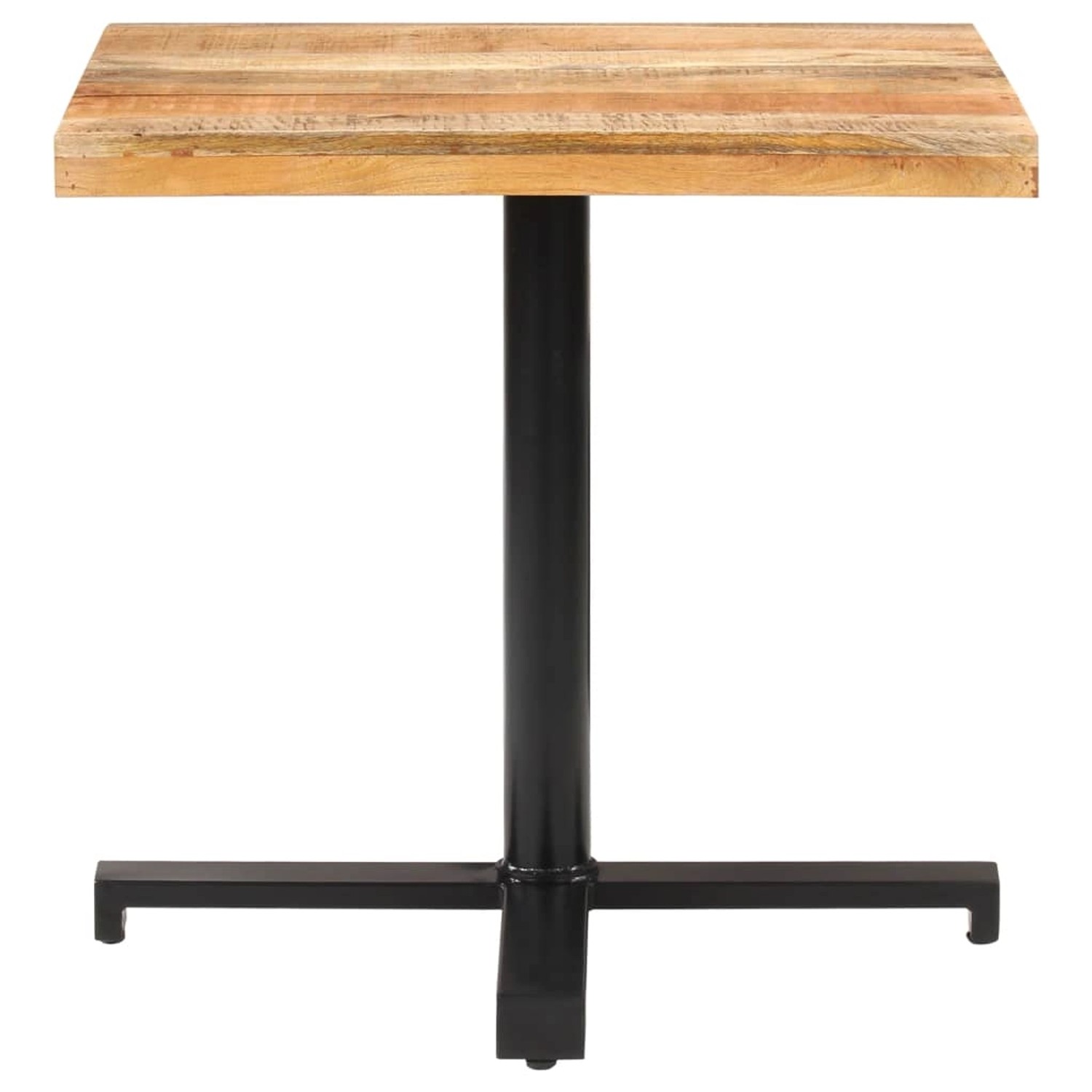 Bistrotisch Quadratisch 80x80x75 Cm Raues Mangoholz günstig online kaufen