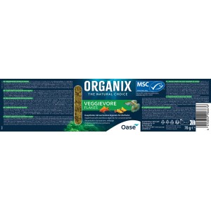 Oase Organix Veggievore Flakes, 500ml Fischfutter für pflanzenfressende Fische.