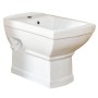 Weißes Kerra Nostalgie Wandbidet Kleopatra 15 aus glänzender Sanitärkeramik für bodenfreie Badmontage.