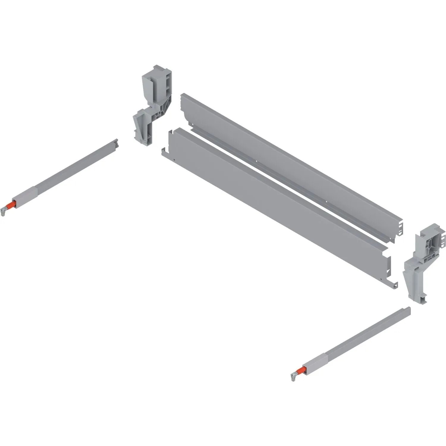 Blum Stahlrückwand für hängenden Müllauszug Korpusbreite 900 mm Grau