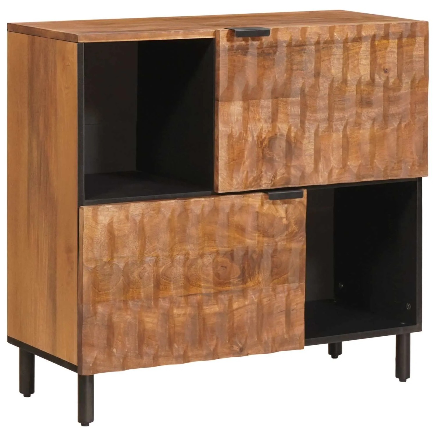 vidaXL Sideboard mit Speicher Akazienbraune Oberfläche 80 x 33 x 75 cm 4017927