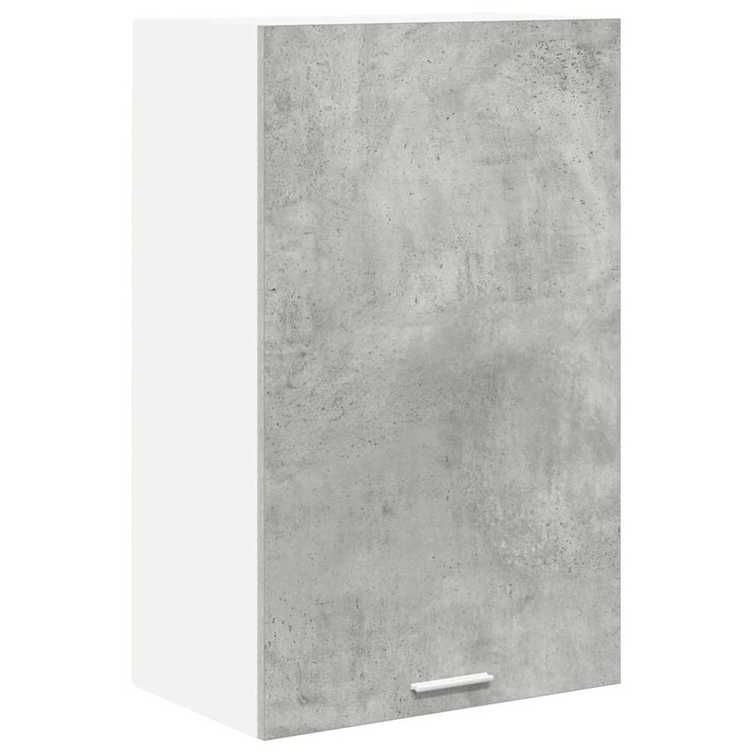 vidaXL Hängeschrank mit Tür Riga Betongrau und Weiß 50 x 31 x 80 cm 884269