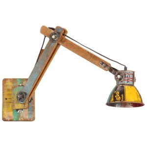 vidaXL Wandleuchte Industrie-Stil Mehrfarbig Rund E27 344403